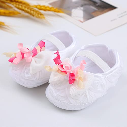 Baby Shoes Fashion Soft Sole Toddler Shoes Pearl Dress Flower Princess Shoes Toddler Shoes Winter Shoes for Kids (White, 3.5 Infant)2