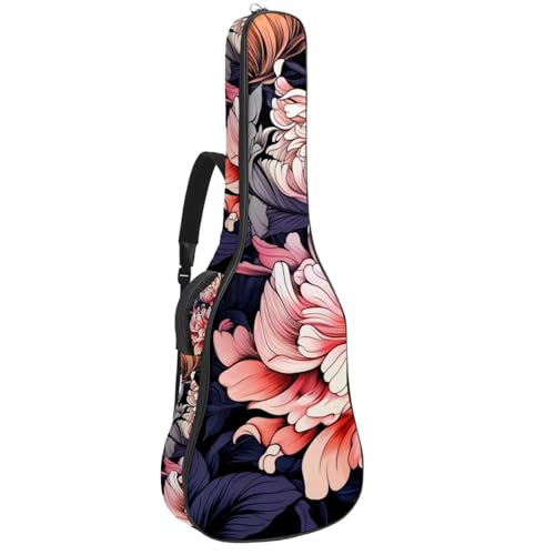 Sac pour guitare acoustique à fleurs pour protéger votre instrument en voyage et festival