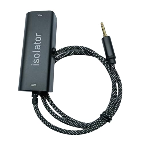 Aislador de ruido de bucle de tierra para sistemas estéreo de coche con cable de sonido de 3,5 mm aislador de filtro de ruido