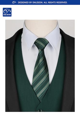 Image of Enlision Men's Suit Vest Business Formal Dress Waistcoat Solid Color Vest for Suit or Tuxedo