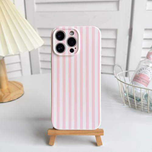 Lovmooful for iPhone 13 Pro Case Cute Color Striped Design-Pink&White by Lovmooful - Used condition - Image 2