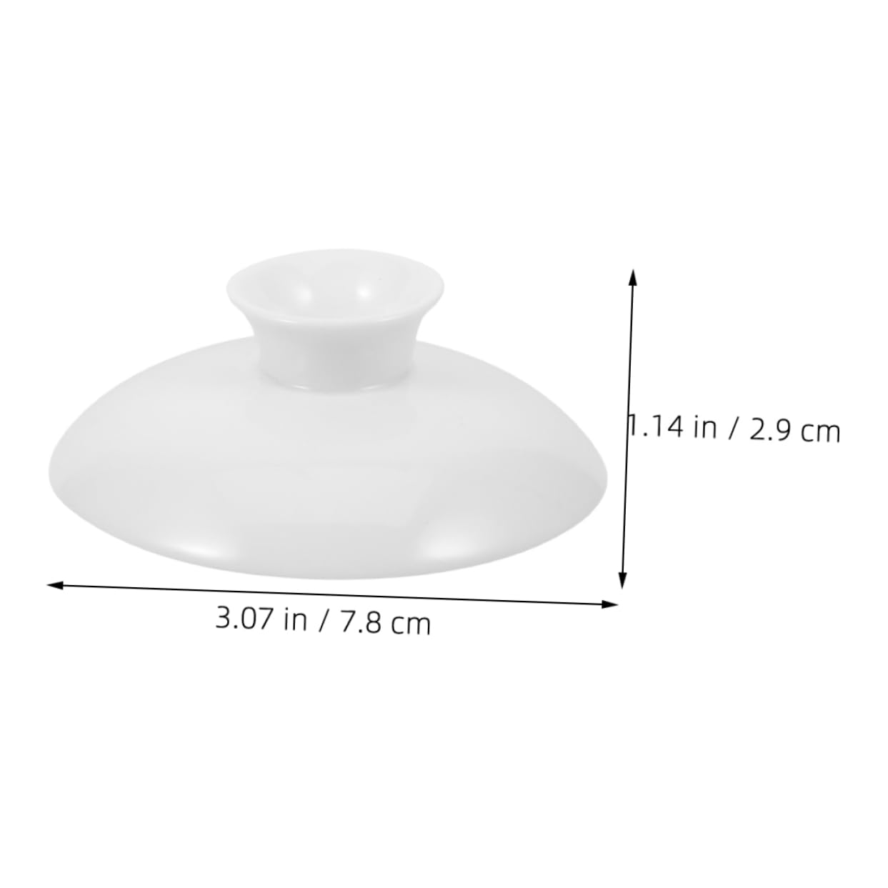 Pack De 2 Tapas De Cerámica Para Tetera - Blanca, 5.5x5.5 Cm, Ideal Para Reemplazar Y Proteger