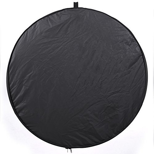 Image of 43 inch /110cm 5-in-1 Light Reflector for Photography Collapsible Multi-Disc Round with Bag - Translucent, Gold, Silver, Black and White for Studio Photography Lighting and Outdoor Lighting