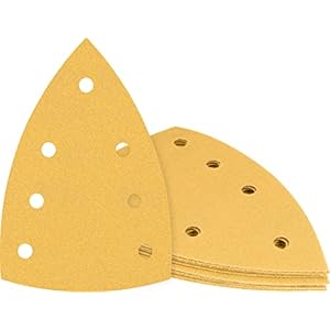 Bosch 10x EXPERT C470 schuurpapier met 7 gaten (voor Verf op hout, Hardhout, Ø 100×150 mm, Korrel 120, Professional Accessoires Multischuurmachine)