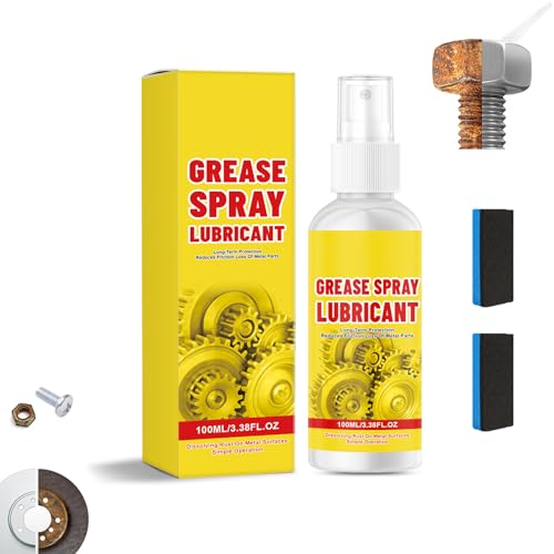Vinowg Anti-Rust Lubricant Spray & Rust Remover - Rust Remover Spray for Metal, Multi-Purpose Lubricant Rust Remover Sprays, Fast-Acting Formula for Vehicles, Tools, Chains (1Pcs)