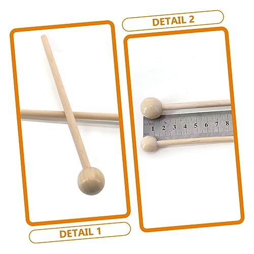 Par de Baquetas de Percusión de Madera Beige miniatura 5