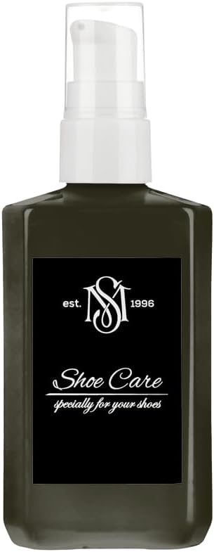Universal Leather Dye - NCS S 8505-G80Y Classic Near Black Olive - High Coverage Leather Paint for Shoes, Bags, Canvas & Sneakers by MAVI STEP - 3.40 fl oz / 100 ml