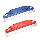 2 Pcs Paint Edger Tool for Walls, Paint Trim Guard 12-Inch Trim Painting Tool for Precise Trimming(Blue+Red)