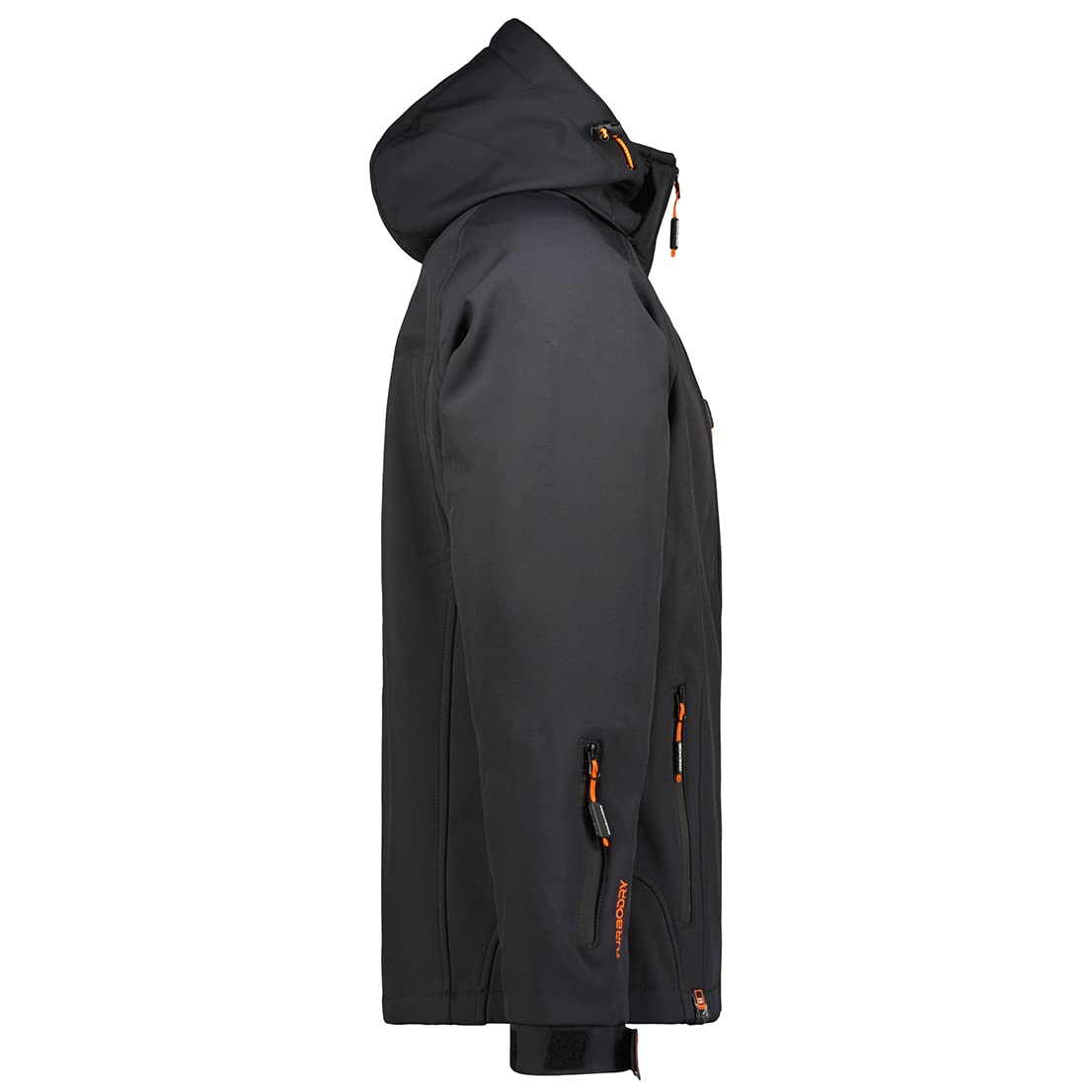 Geographical Norway Taboo Men - Chaqueta Softshell Hombres Impermeable Con Capucha - Chaqueta Outdoor Cortavientos Resistente - Senderismo Esquí Otoño Invierno Primavera (Gris Oscuro XL)