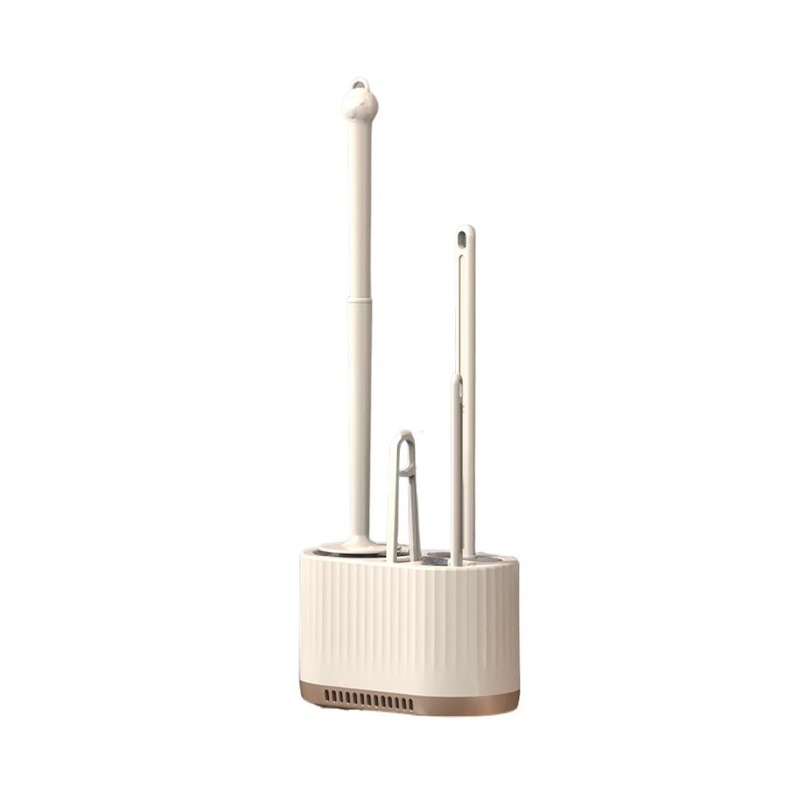 Klobürste Toilettenbürste for den Haushalt | Wandmontierte Reinigung, kein Winkel for umfassende Reinigung, geeignet for Toiletten(Creamy white)