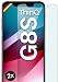 Produktbild moex Panzer Schutz Glas für LG G8s ThinQ Schutzfolie robust und Kratzfest, bruchsichere Panzerfolie Displayschutz, HD Klar Glass Screen Protector, 2X Stück