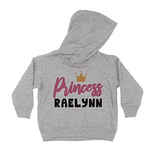 Princess Raelynn Kids Hoodie Sweatshirt Toddler 4T Heather Grey