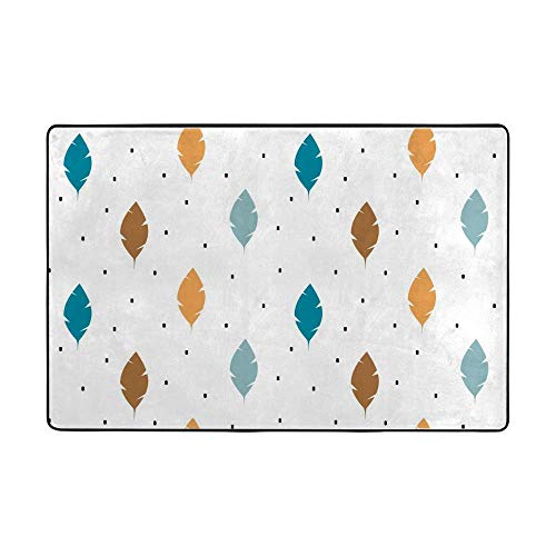 Tapis de sol intérieur plumes colorées pour sublimer votre chambre