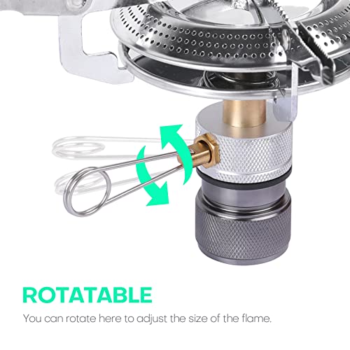 Konelia Propane Camping Stove Backpacking Portable Stove Burner With Butane Gas Adapter Lightweight Foldable Hiking Stove For Outdoor Camping Backpacking Picnic #TOP2