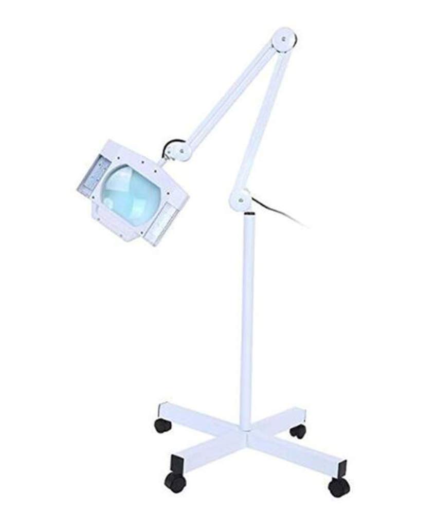 Lámpara De Pie con Lupa Led, Luz Esteticista Led 5X, Lupa con Luz, Lupa Iluminada para Lectura, Manualidades, Salón De Tatuajes Cosméticos De Belleza (A)