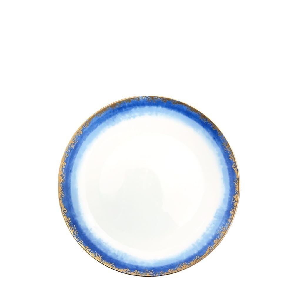 Talerze do makaronu, ceramiczne talerze deserowe zastawa stołowa ceramiczna niebieska plaża zastawa stołowa talerz owocowy styl skandynawski model pokój porcelana kostna talerz ozdoby 4