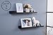 O&K FURNITURE Set of 2 Black Picture Ledge Diaplay Wall Shelf, 18.9