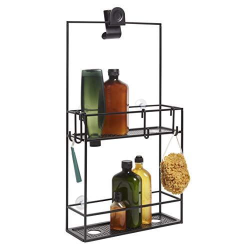 Umbra Cubiko Shower Caddy, Black Metal Shower Caddy Over The Show...