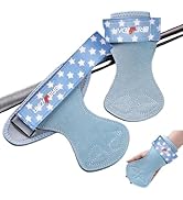 BREWIDAR Weight Lifting Wrist Straps, Double Layer Leather Weightlifting Wrist Straps for Deadlif...