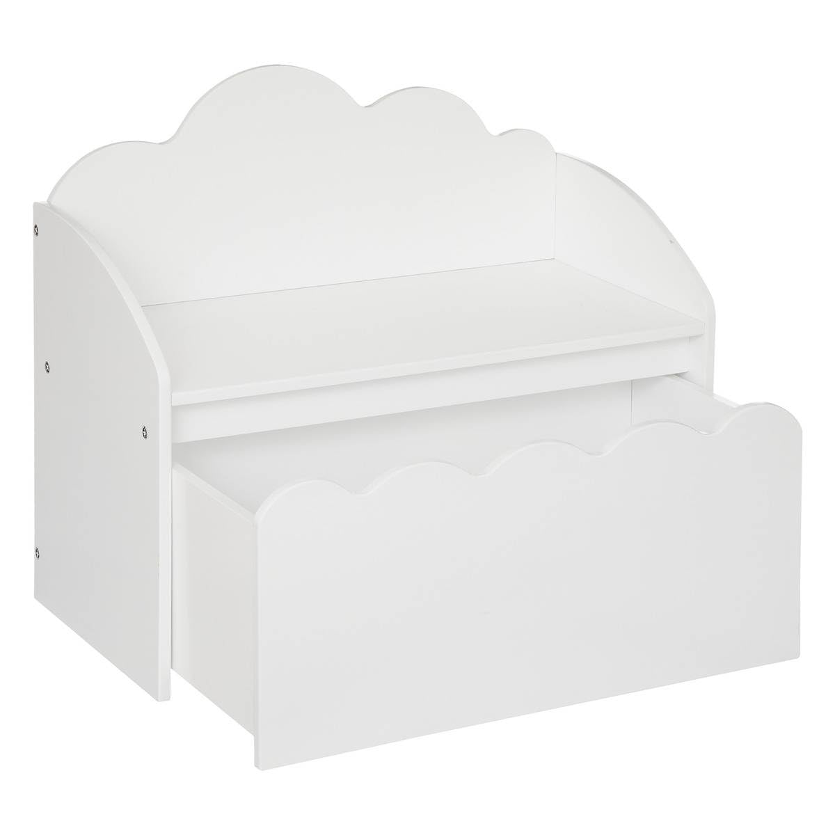 ATMOSPHERA CREATEUR D'INTERIEUR - Panchina per bambini nuage in legno bianco 60x30cm