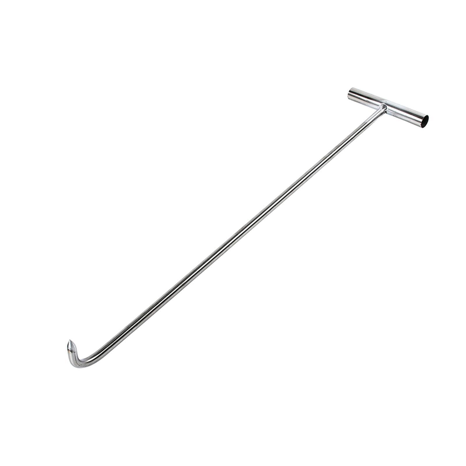Qlecxzi Single Hook Manhole Tool Provides Comfortable Reliable Handling Of Heavy Covers Ensuring Easy Lifting During Operations T Shape Hook Lifter Tool Drain