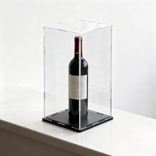 CRMPro Acrylic Display Case with Matt Black Base, 5x5x14