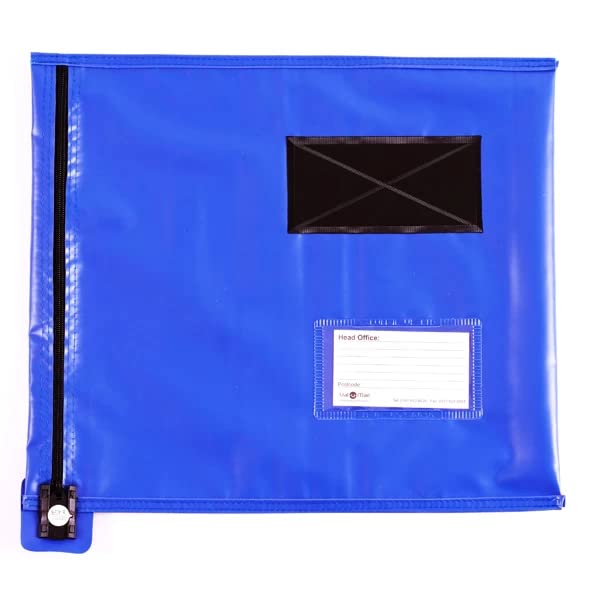 GoSecure Flat Mailing Pouch 355x381mm Blue CVF2+ Free finchley Refill Pen (9)