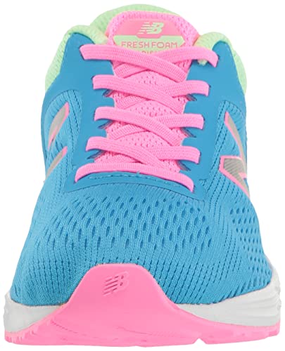 New Balance Kid's Fresh Foam Arishi V2 Bungee Running Shoe, Vibrant Sky/Metallic Silver/Spring Glo, 7 Toddler #TOP1