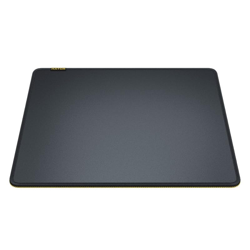 Tapis de souris gaming noir 360x300mm avec rubber base et surface speed control HATOR Tonn Evo