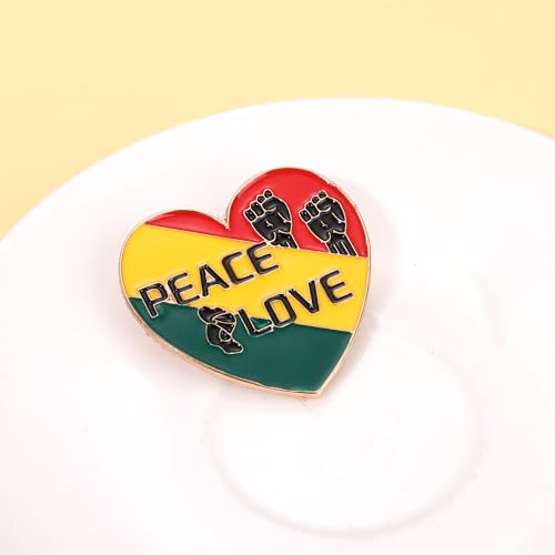 Image of African Brooches for Women Juneteenth Brooch Pins Enamel Black History Africa Map Brooches Black Queen Power Fist Lapel Pins Black History Month Juneteenth African Jewelry Accessories Outfits Party Favors Gifts