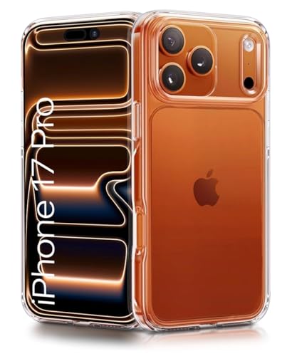 Image of WOW IMAGINE Transparent Back Cover Case for iPhone 17 Pro | Raised Bumps for Full Device & Camera Protection Shockproof TPU Silicone Back Case Mobile Cover - Transparent