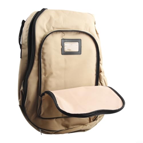 Funda para guitarra acústica clásica acolchada de 41 pulgadas, tamaño completo, bolsa trasera de transporte para guitarra acústica folk (caqui)
