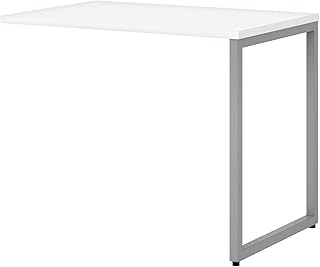 Bush Business Furniture Easy Office 36W x 24D Return/Bridge with Leg, Pure White (EOR136WH-03)