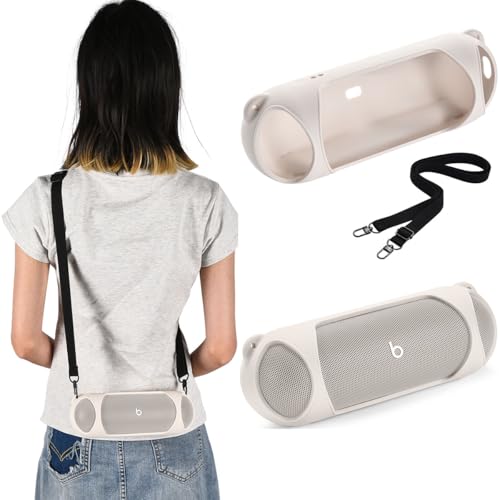 Ya en manzanajugosa.com: Taoricen Funda de Silicona Compatible con Beats Pill Altavoz, Estuche Protector con Correa para el Hombro, Bolsa portátil (Blanco)