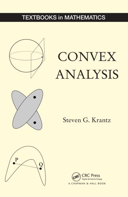 Convex Analysis (Textbooks in Mathematics)