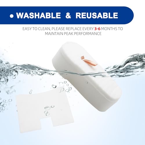 HZ2002 Filter for Shark HZ2000 HZ251 HZ602 UV580 HZ702 HZ251 HS152AMZ Vertex UltraLight DuoClean PowerFins Corded Stick Vacuum - Part XFFKHZ2000 XPMFHZ2000-6 Foam and Felt + 6 Post Motor Filters