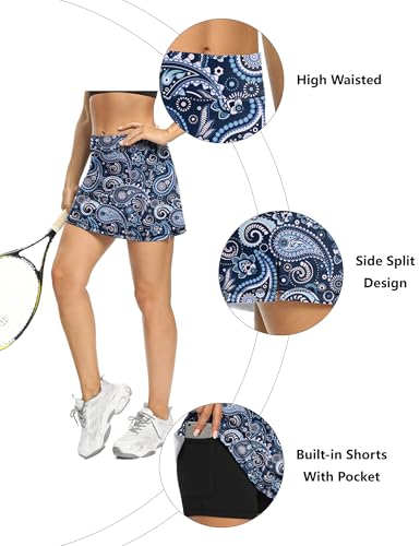 Image of LouKeith Tennis Skirts for Women Golf Athletic Activewear Skorts Mini Summer Workout Running Shorts with Pockets