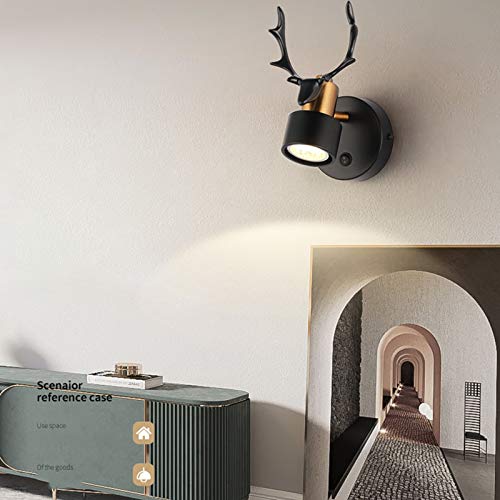 Aplique de pared moderno con interruptor ajustable para iluminar tu sala de estar 2
