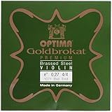 Optima Violin-Saiten Goldbrokat Premium vermessingt 4/4 E 0,27 K hart