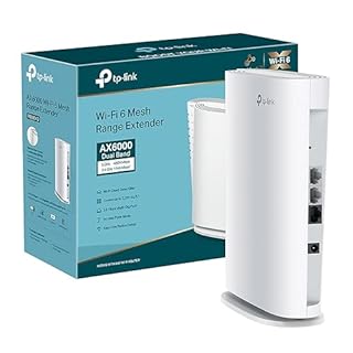 TP-Link Répéteur WiFi 6 Mesh AX6000 Mbps bi-Bande RE900XD, 160 MHz, Port 2.5 Gigabit, MU-MIMO, Compatible avec Les Box Internet, Profitez du WiFi 6 sans Changer Votre Box