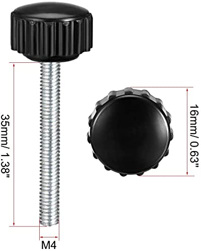 XYWHPGV Male Thread Knurled Holding Knobs M4 x 35mm Grip Thumb Screw in Type 8pcs(d1a48 28604 0e77e a091a f7b9a f6d7f