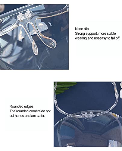 LOOCOO di Sicurezza Faccia Scudi con Tutto Chiaro