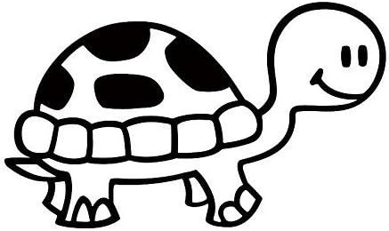 Amazon Co Jp 亀 カメ Turtle タートル 動物 アニマル シルエット ステッカー シール デカール 逆向き5 3cm ブラック 文房具 オフィス用品