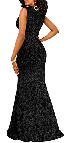 Image of Formal Long Sleeve Dress for Women Sequin Bodycon Ruched Sparkly Dresses