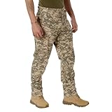 Rothco Tactical BDU Pants – Rugged Cargo Outdoor Hiking EDC Work Uniform, ACU Digital Camo, L