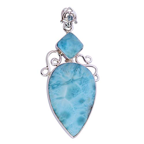 Pendentif en argent sterling 925 larimar le cadeau idéal unique
