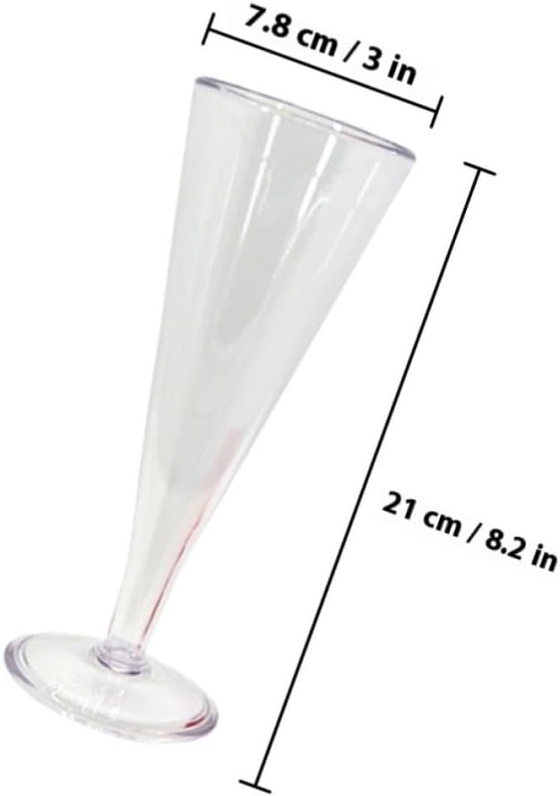 COLLBATH Color Changing Wine Cup Trick Prop for Parties and Outdoor Use, Portable Lightweight Plastic Cocktail Glass for Fun Party Favor