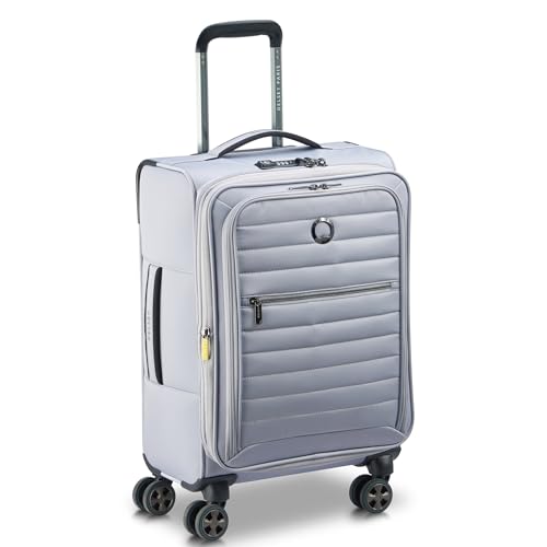 DELSEY Paris Cruise 3.0 Softside Expandable Luggage with Spinner Wheels, Platinum, Carry On 20 Inch2