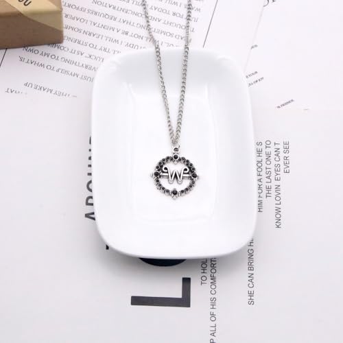 SONGCHANGJEWELRY Addams Alloy Pendant Necklace Merch - BFF Best Friend Friendship Couples Matching Necklace - Halloween Cosplay Costume Accessories Women Men Jewelry Gift3