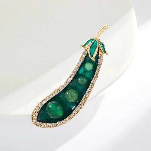 Image of Enamel Fruit Brooch for Women Rhinestones Fruit Lapel Pin Elegant Fruit Brooches Jewelry Gift, Perfect for Dresses Hat Bag